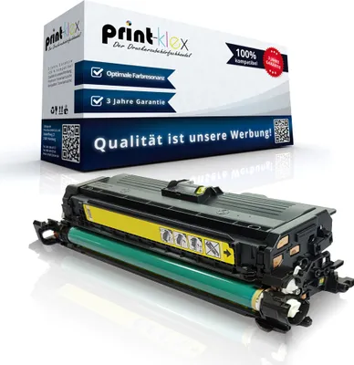Produktbild von Kompatible Tonerkartusche für HP Color LaserJet CP 3525 Series Color LaserJet CP 3525 X CE252A Yellow Gelb - Office Print Serie
