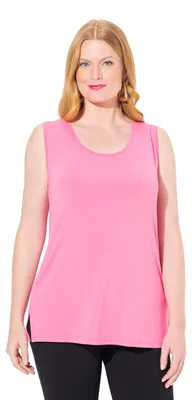 Immagine prodotto di Maglia a maniche corte da donna Ulla Popken, colore rosa, taglia 46+