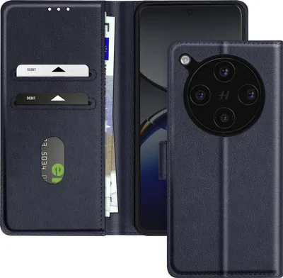 Immagine prodotto di Avizar, custodia a portafoglio con chiusura a ribalta per Oppo Find X8 Pro, blu notte