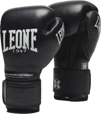 Obrázok produktu pre Leone1947 Najväčšie šnúrky Kožené boxerské rukavice čierne 16 Oz čierne 16 Oz