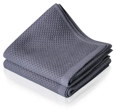 Produktbild von Geschirrtücher Mikrofaser 75x35 cm 2 Stück Waffeltücher saugfähig fusselfrei