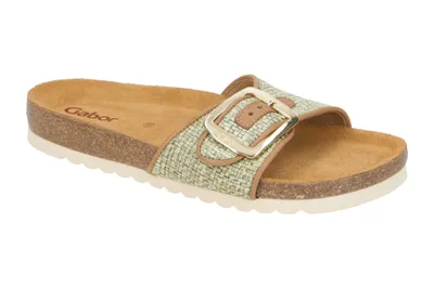 Produktbild von Gabor 83.031 Damenschuhe - bequeme Pantoletten grün Freizeit NEU
