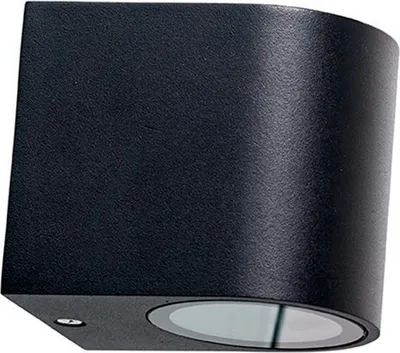 Produktbild von Außenwandleuchte, Wandlampe außen Metall, Außenlampe, Wandleuchte LED, Außenlampe, Außenbeleuchtung, Læsø klein schwarz