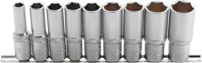 Produktbild von BGS 2223 Steckschlüssel-Einsätze, tief, 10-24 mm, 12,5 (1/2), 9-tlg.