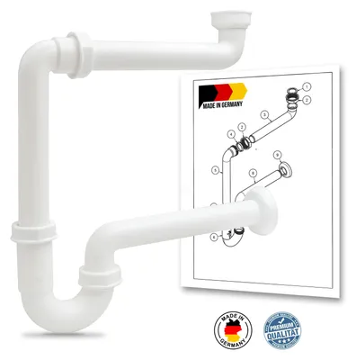 Produktbild von Raumsparsiphon für Waschbecken 1 1/4' x 32mm