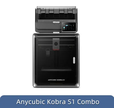 Produktbild von Kobra S1 Combo - 3D-Drucker - Mehrfarbdruck - 600 mm/s max - 250×250×250 mm Bauvolumen - WLAN - Automatische Nivellierung - ±0,1 mm Präzision