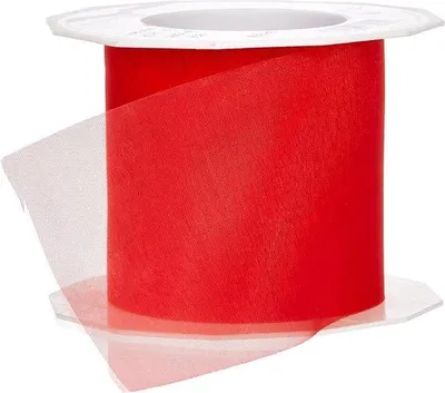 Produktbild von 25 cm Orgelband - Rotes Schleifpapier - Dekorations- und Bastelzubehör - 72 mm breit