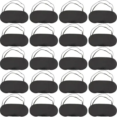 Produktbild von Set mit 20 Schlafmasken für Seitenschläfer, ultraweiche Augenmaske, lichtundurchlässige Augenmaske mit verstellbarem Riemen für Männer und Frauen