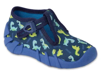 Obrázok produktu pre Chlapčenské papuče Befado 110N493 modré DINO, pracka
