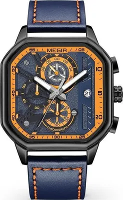 Produktbild von Uhr MEGIR LI-38566 - Blau / Orange Herren Uhr KP38566