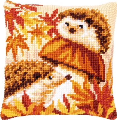 Produktbild von Vervaco PN-0187296 Kreuzstichkissen Igel auf Pilz