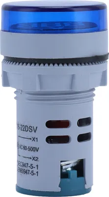 Produktbild von AD16?22FSV Runde Form Digital Voltage Signal Indikator Spannungsmesser Indikator 60500V ACBlue