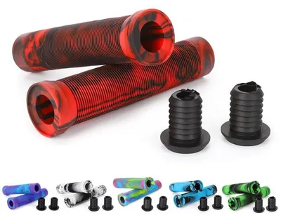 Obrázok produktu pre Rukoväte na riadidlá, stunt skúter, bicykel, BMX, horské bicykle, 145 mm, zmiešaná farba, materiál TPR