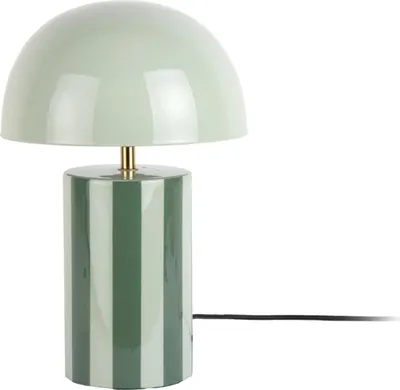 Produktbild von Leitmotiv - Tischleuchte Rayado - Grün - 25x25x34cm Tischlampe - Nachttischlampe, Wohnzimmer, Schlafzimmer