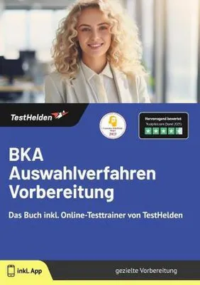 Immagine prodotto di BKA Auswahlverfahren Vorbereitung: Das Buch inkl. Online-Testtrainer von TestHelden