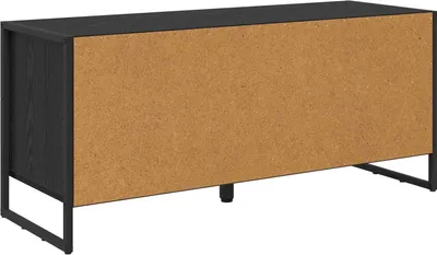 Zdjęcie produktu dla Szafka na buty vidaXL z półką, czarna, imitacja dębu, 100 x 35 x 44 cm