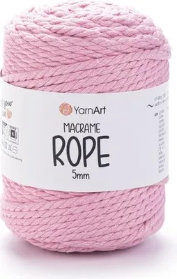 Produktbild von Yarn Art Macrame Rope 5 mm 85 m 762 Light Pink Schnur