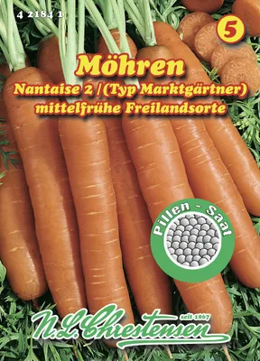 Produktbild von Speisemöhre Nantaise 2 (Pillensaat) | Möhrensamen von N.L. Chrestensen