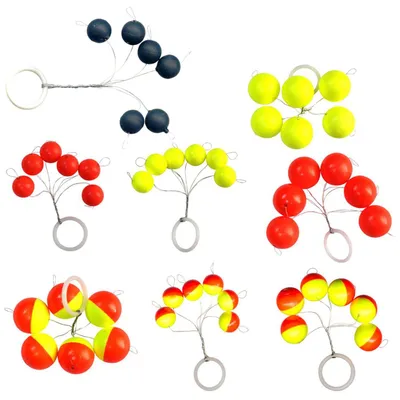 Produktbild von FTM Trout Piloten rund - 6 Pilotkugeln zum Forellenangeln, Farbe/Durchmesser/Inhalt:Gelb / 8mm / 6 Stück