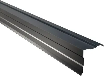 Produktbild von PRECIT Kantenwinkel gesickt für Trapezblech W20 Anthrazitgrau RAL 7016 2000 mm x 115 mm x 115 mm