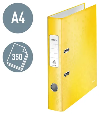 Produktbild von Leitz 10060016, A4, Halteöse, Karton, Gelb, 350 Blätter, 285 mm