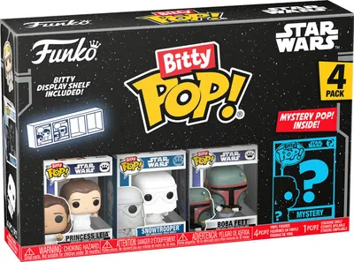Produktbild von Star Wars - Princess Leia Snow Trooper Boba Fett Bitty Pop! Funko