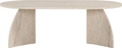 Produktbild von Skye Decor, Melina - Travertine, Couchtisch, Travertin, 100% MELAMINBESCHICHTETE SPANNPLATTE, 120 x 60 x 40 cm