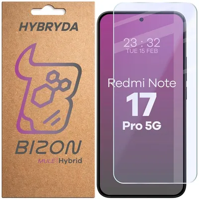 Produktbild von Flexibles Hybridglas für Xiaomi Redmi Note 17 Pro 5G, Bizon Hybrid Mule