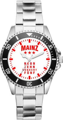 Produktbild von KIESENBERG Herrenuhr Armbanduhr Mainz Geschenk Artikel Idee Fan Analog Quartz 6030