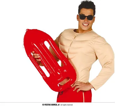 Produktbild von Sportlicher Rettungshelfer Aufblasbare Schwimmhilfe Sommerstrand Spaß Strandspielzeug Rotes Schutzring Sporterlebnis Wasserabenteuer Sommerfest Accessoire, Farbe: Rot