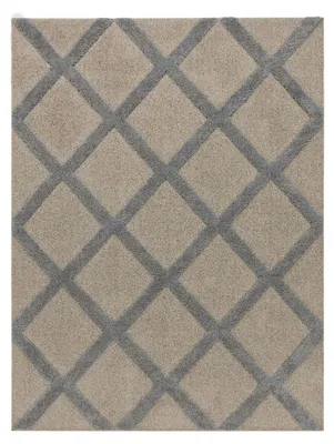 Produktbild von TT Home Wohnzimmer Teppich Hochflor Langflor Schlafzimmer Boho Design 3D Design Skandi Design Modern Unifarben Größe 80x150 cm