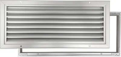 Produktbild von GAVO - Aluminium Türgitter - 500x200mm - V-Lamellen