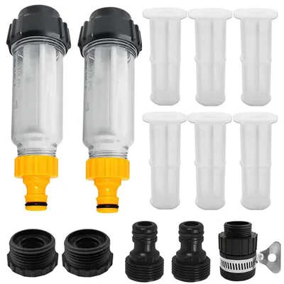 Image de Kit de filtre à eau pour tuyaux d'arrosage, comprenant 6 cartouches filtrantes