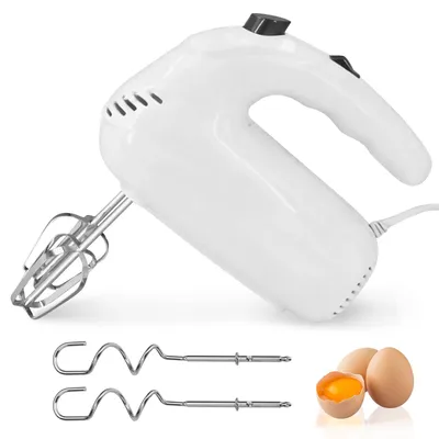 Handmixer 200 W, 5 Stufen, 4 Rührbesen, für Teig & Sahne