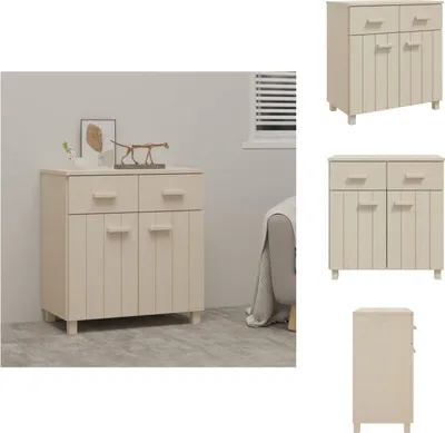 Produktbild von vidaXL Sideboard HAMAR Honigbraun 79x40x80 cm Massivholz Kiefer -  Sideboards