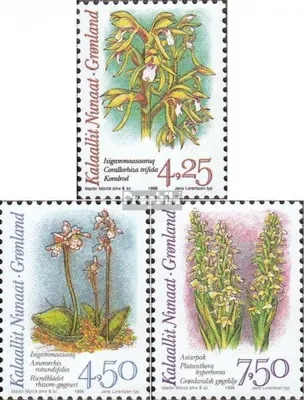 Produktbild von Briefmarken Dänemark - Grönland 1996 Mi 284x-286x (kompl.Ausg.) postfrisch Orchideen