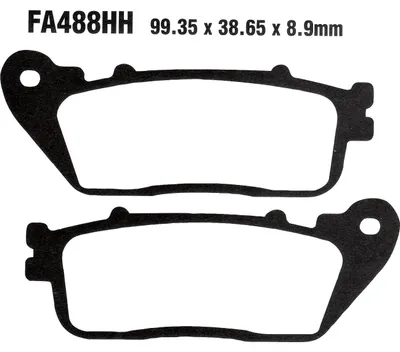 Produktbild von Hi-Q Bremsbeläge Sintermetall FA488HH 99x39x9mm für POLO Motorräder