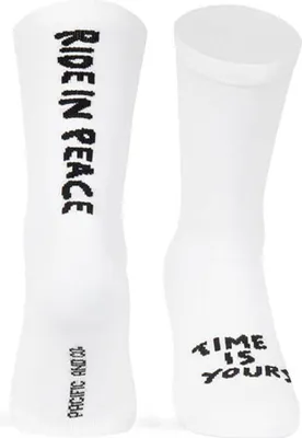 Image de Pacific Socks Chaussettes Ride In Peace Blanc EU 42-45 Hommes,Femmes Blanc EU 42-45