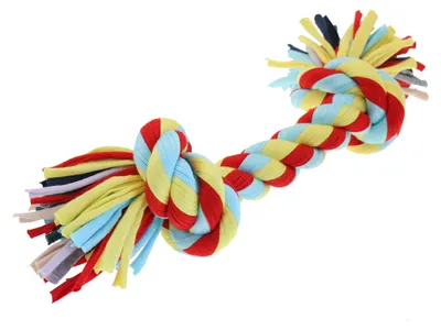 Productafbeelding van Happy Pet Twist-Tee 2, een knuffel speelgoed met touw