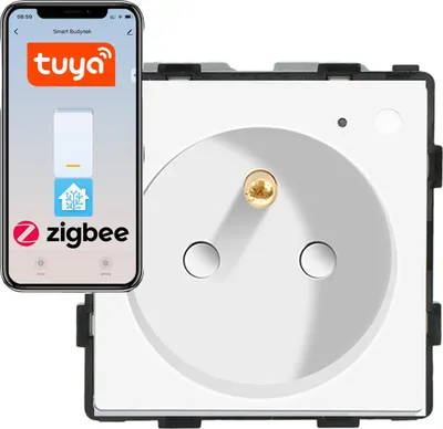 Produktbild von 230V ZigBee weißes Steckdosenmodul mit Stift