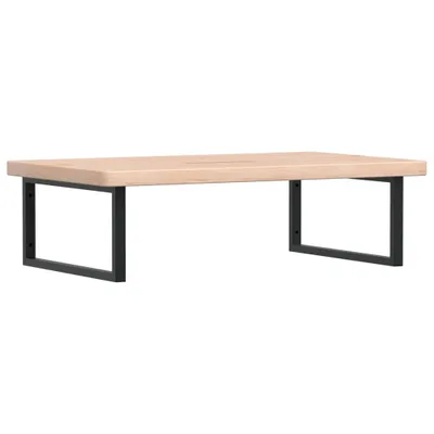 Produktbild von Waschtischplatte mit Halterung Stahl und Massivholz Eiche
