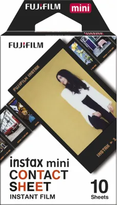 Obrázek produktu pro Fujifilm instax MINI Contact Sheet, 10 kusů, 65 mm, 100 mm, 25 mm