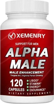 Obrázek produktu pro Alpha Male Enhancement 2187 mg (120 kapslí) Doplněk stravy, Muži, Libido, Síla, Výdrž, Energie