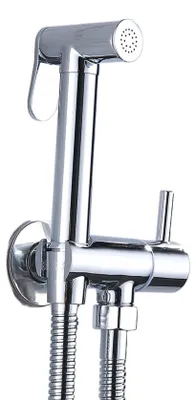 Produktbild von WC-Handbrause-Set komplett mit Armatur und Schlauch 120 cm