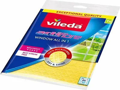 Productafbeelding van Vileda 151708 microvezel reinigingsdoek, polyvinylacetaat (PVA), geel, 1 stuk.