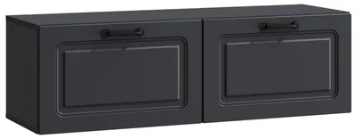 Zdjęcie produktu dla Szafka RTV montowana na ścianie Czarny 98 x 31 x 30 cm
