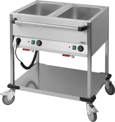 Image de Chariot Bain-marie à Eau 2 X Gn 1/1  - Casselin