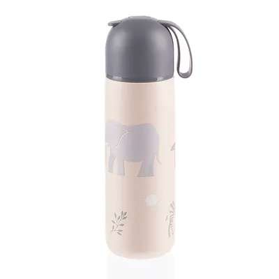 Zdjęcie produktu dla ZOPA Termos na płyn z silikonowym uchwytem 400 ml, Safari