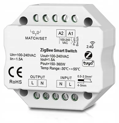 Produktbild von Tuya SD Relais Unterputz ZigBee 3.0 RF