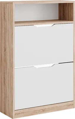 Produktbild von Schuhkipper Vicco Luca Sonoma/Weiß 59 x 89.5 cm mit 2 Fächern, Model 49408